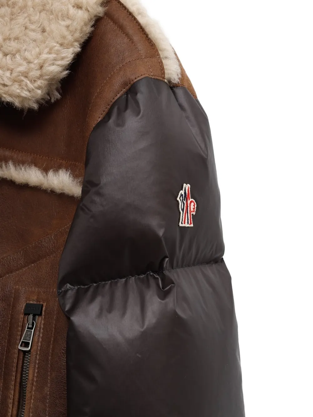  Moncler Grenoble Argens Puffed-panel Jacket - Brown 