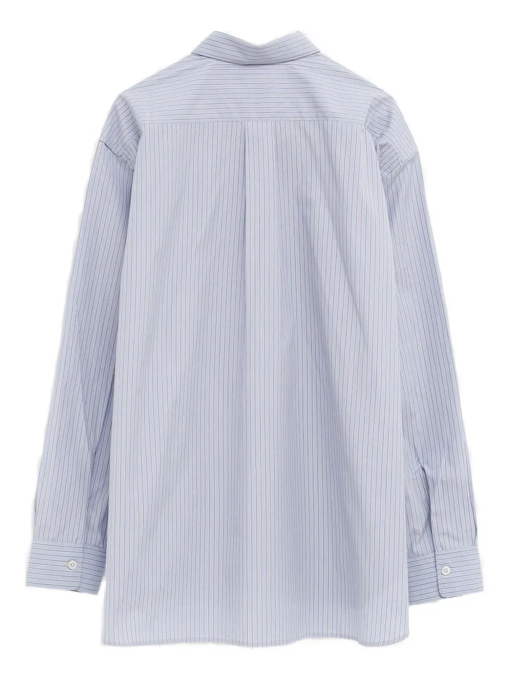 Cristaseya striped button-fastening shirt - Blauw