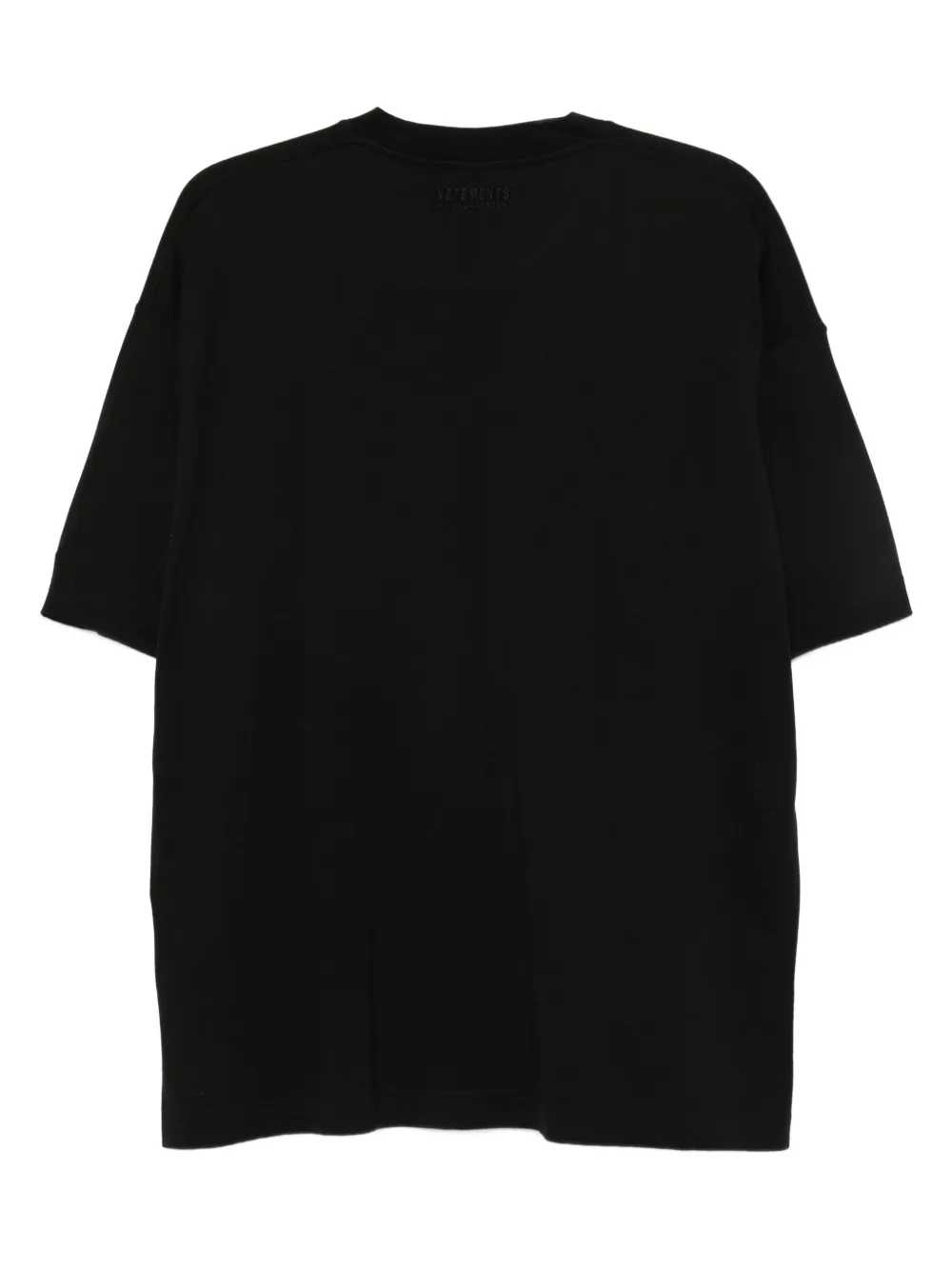 VETEMENTS Katoenen T-shirt Zwart