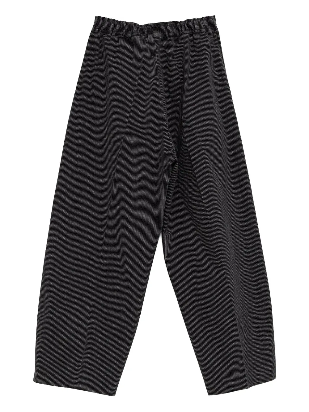 Cristaseya pinstripe elasticated-waist trousers | Black | Image 1