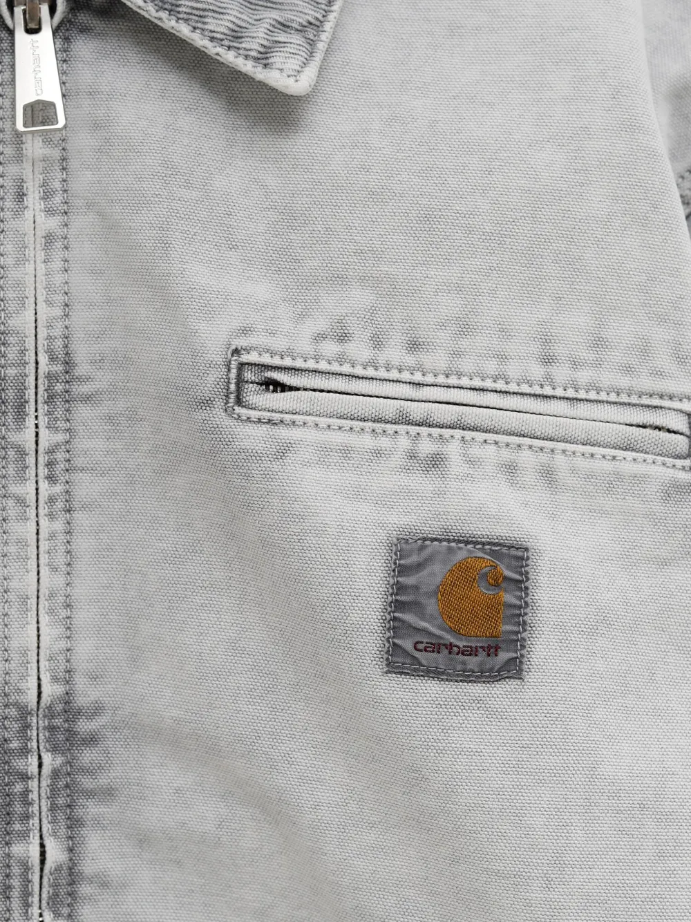 Carhartt WIP corduroy-collar pocket jacket 00E5F GREY
