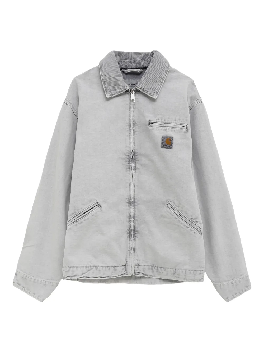 Carhartt WIP corduroy-collar pocket jacket 00E5F GREY
