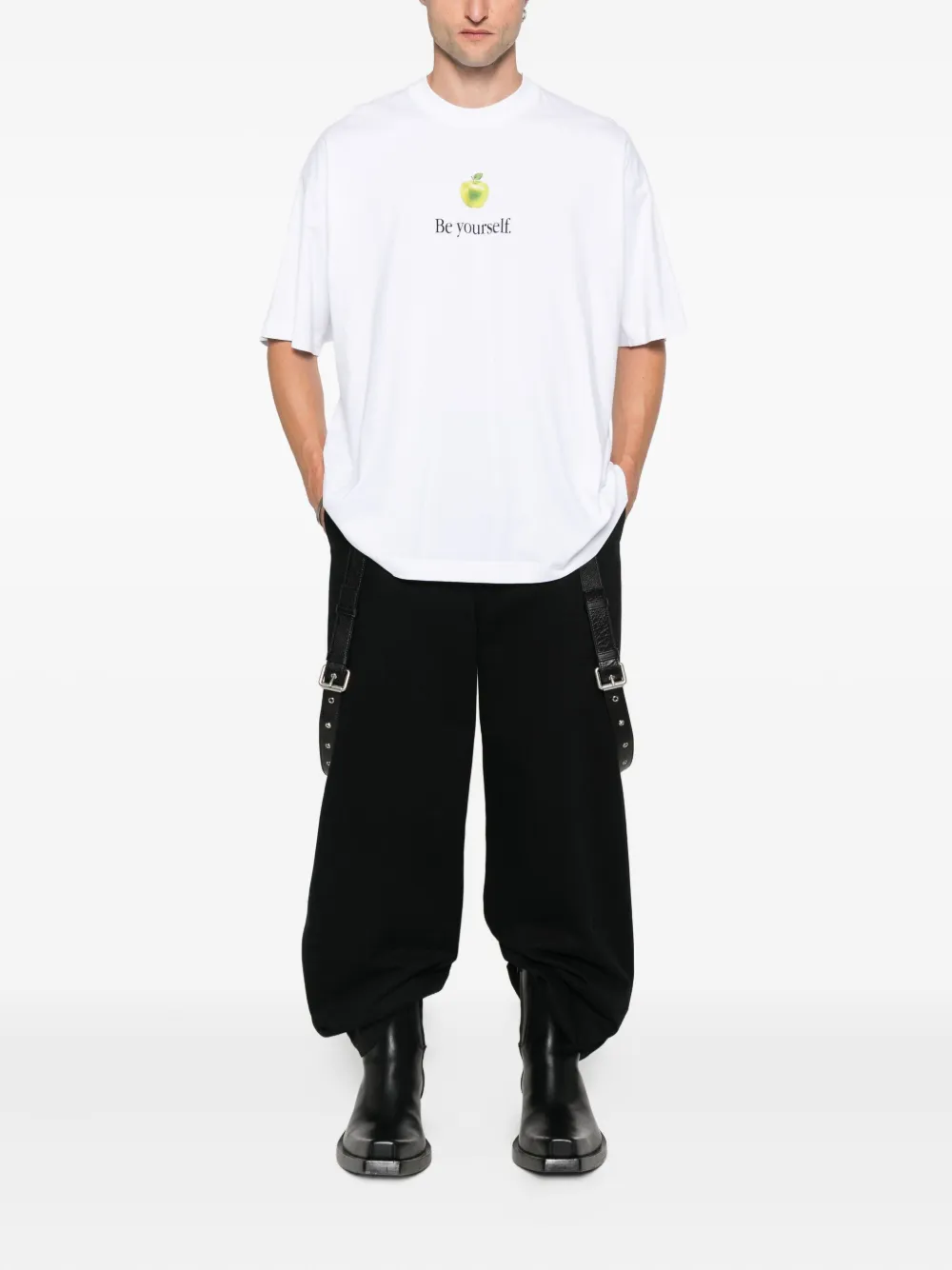 VETEMENTS T-shirt met Apple-print Wit
