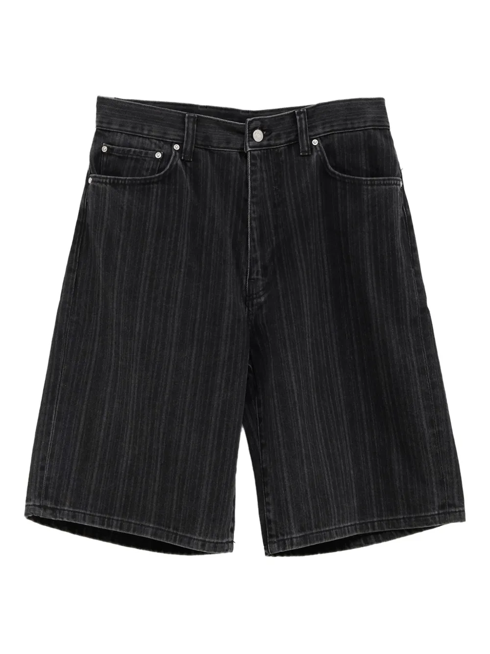 Carhartt WIP pinstripe denim shorts Zwart