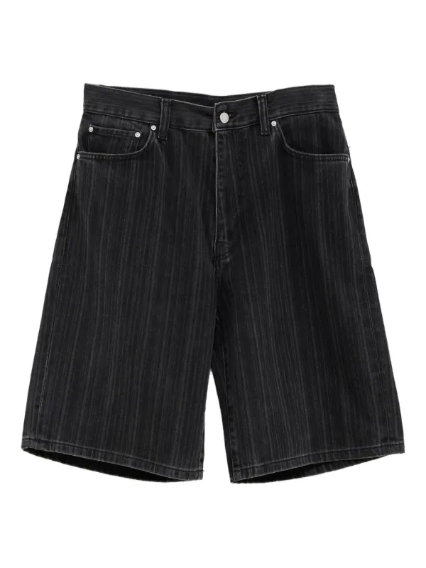 Carhartt WIP Pinstripe Denim Shorts Black FARFETCH IL