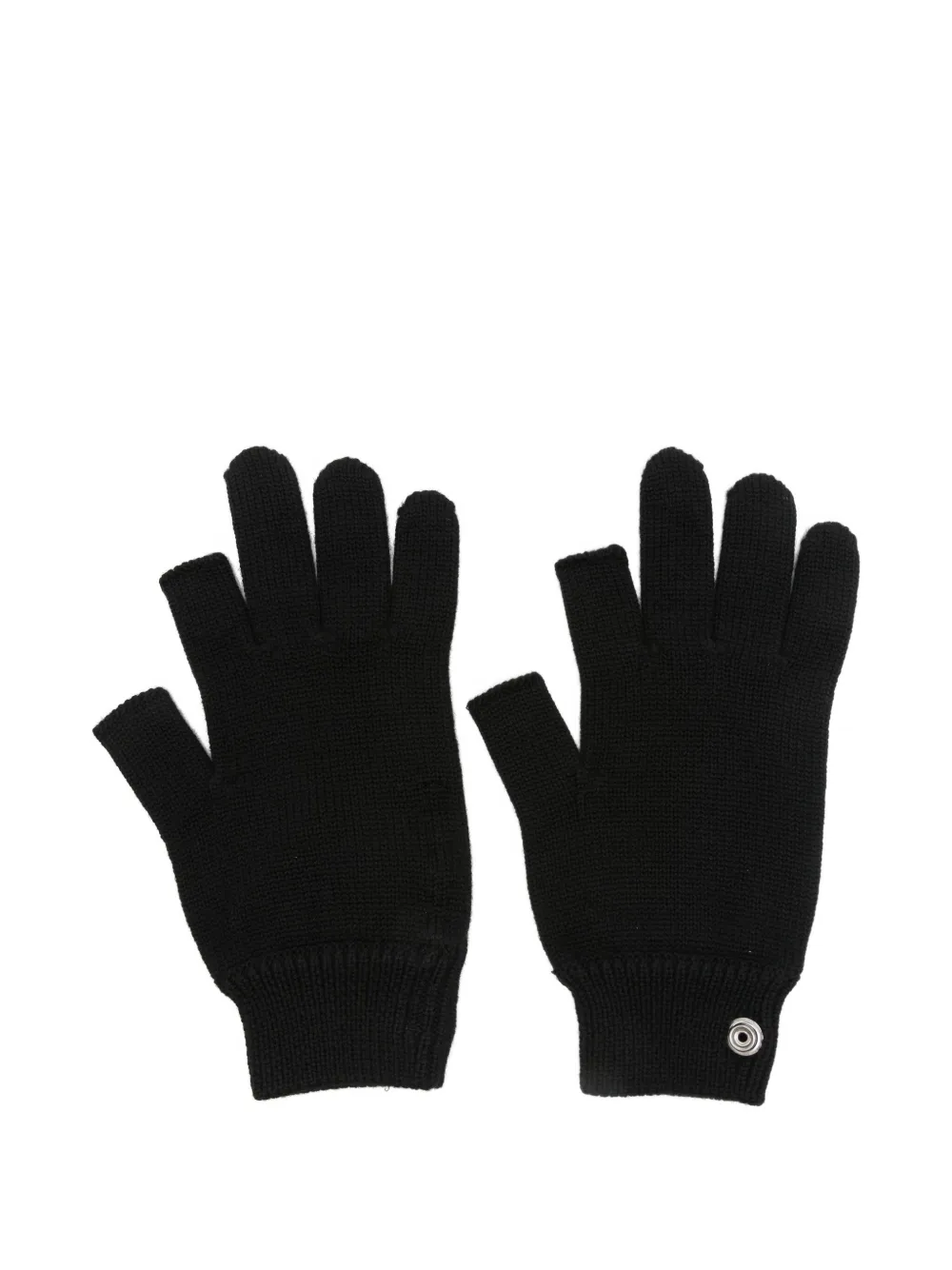 Rick Owens fingerless wool gloves | Black | Image 1