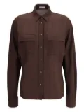 Brunello Cucinelli button-fastening shirt - Brown