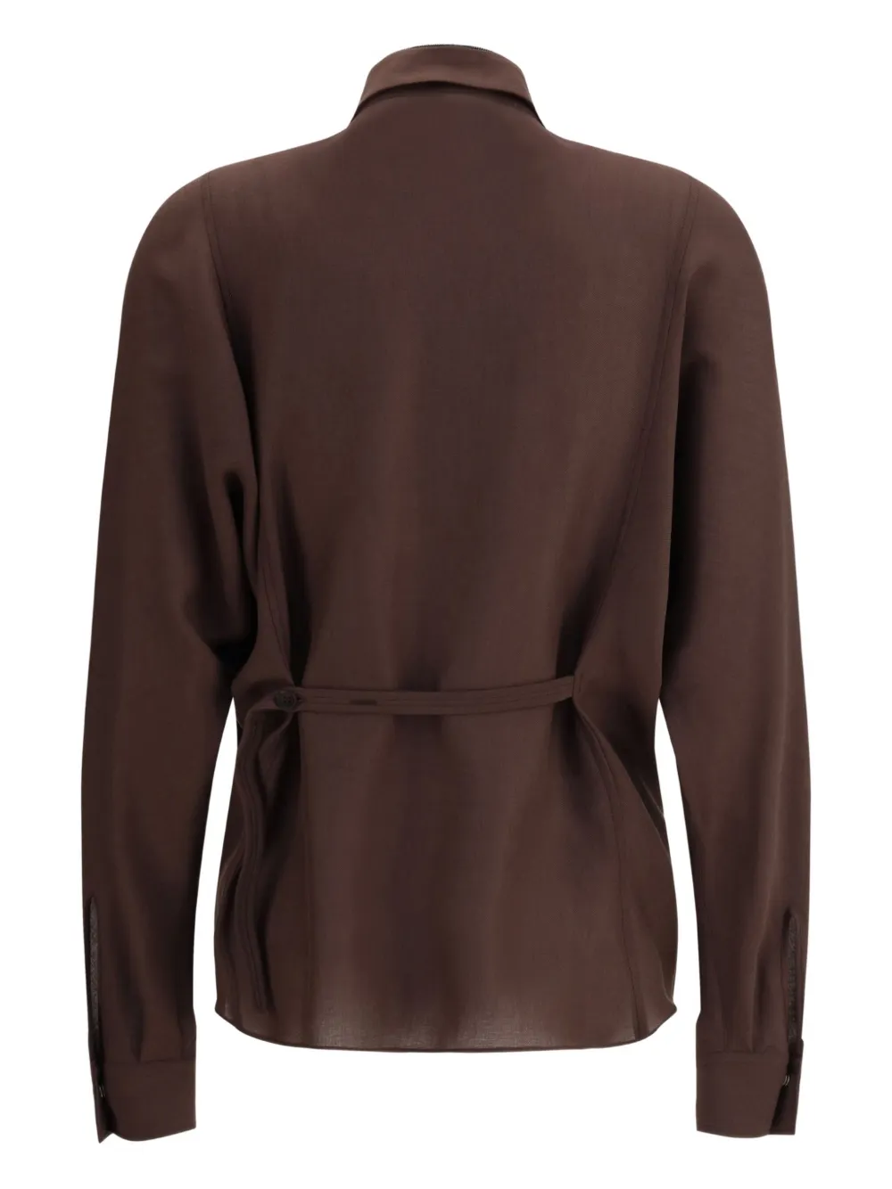 Brunello Cucinelli button-fastening shirt - Bruin