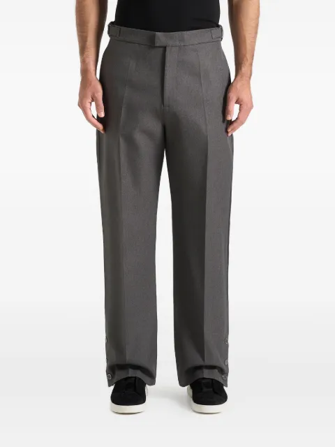 Manière De Voir Boris - relaxed fit tailored button cuff trousers - grey