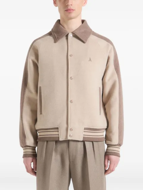 Manière De Voir André contrast-panel jacket
