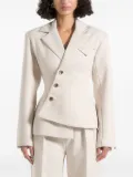 Manière De Voir Thalia asymmetric double-breasted tailored blazer - Neutrals