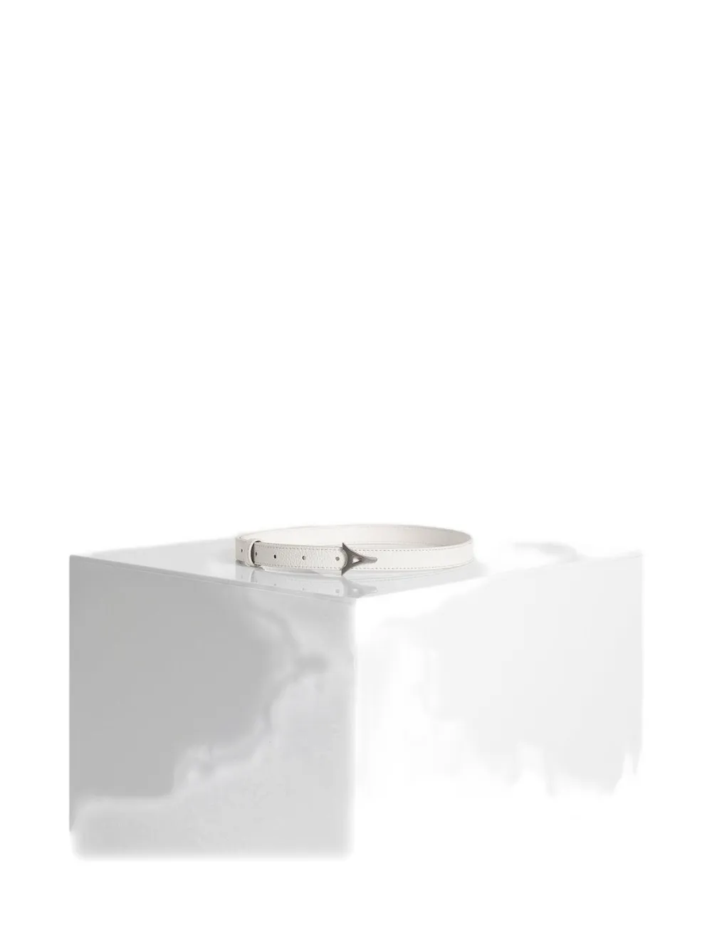 Manière De Voir Eiffel leather belt - Bianco