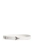 Manière De Voir Leonie Eiffel slim suede belt - White