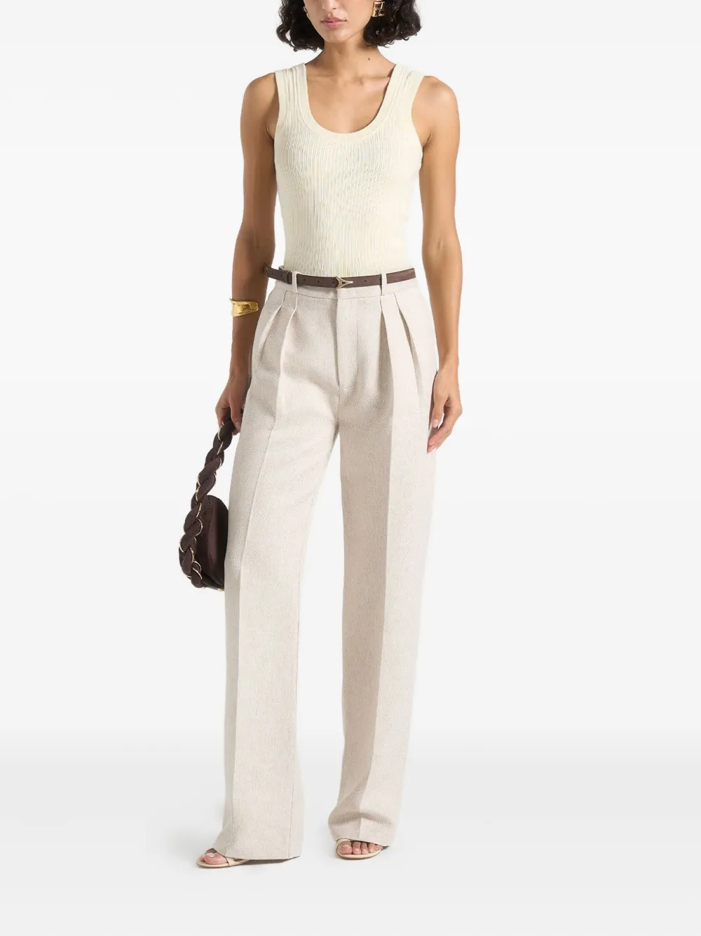 Manière De Voir Julie pleated trousers | Straight-Leg Pants | Image 2