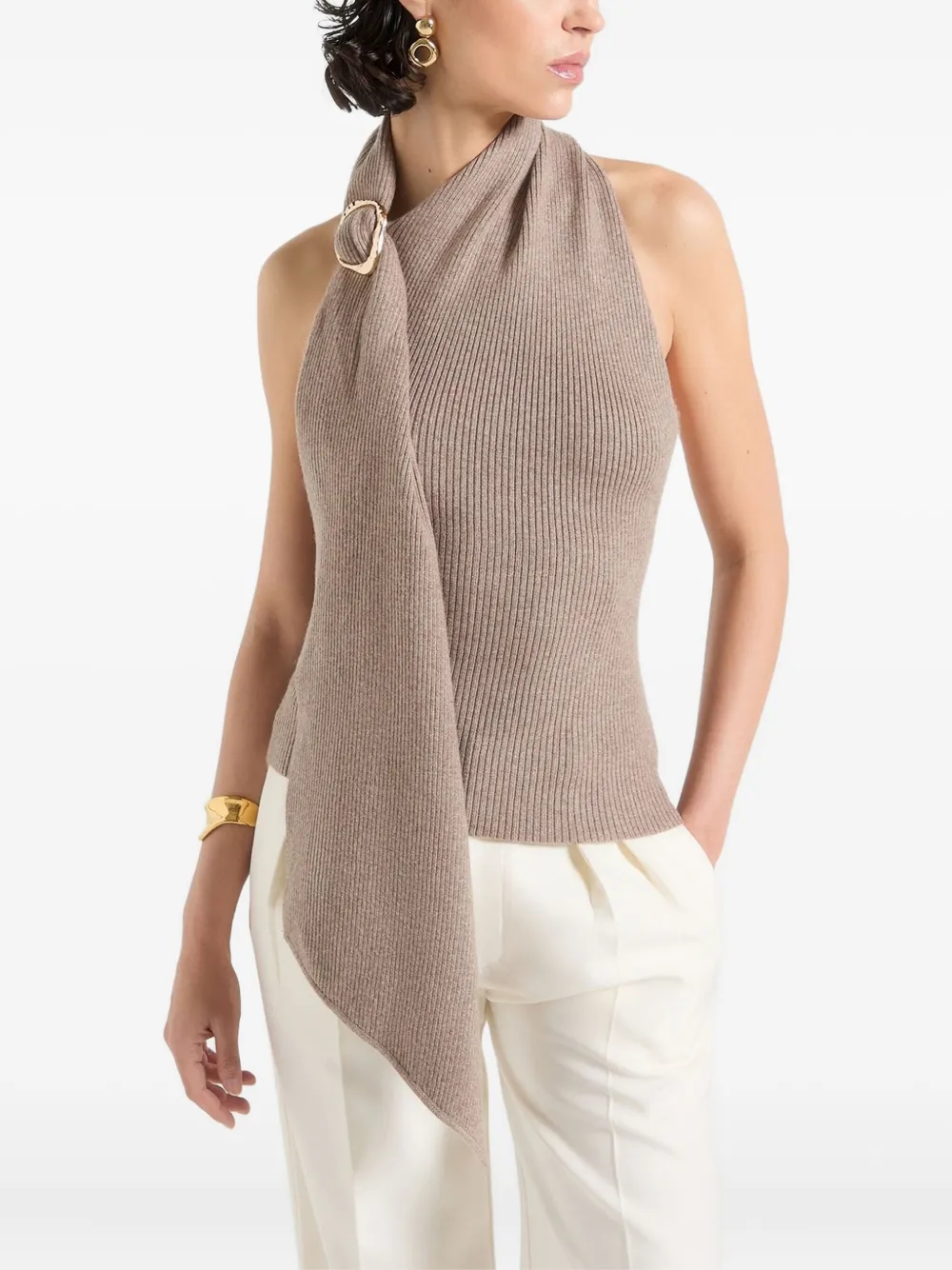 Manière De Voir Elodie haltertop Bruin