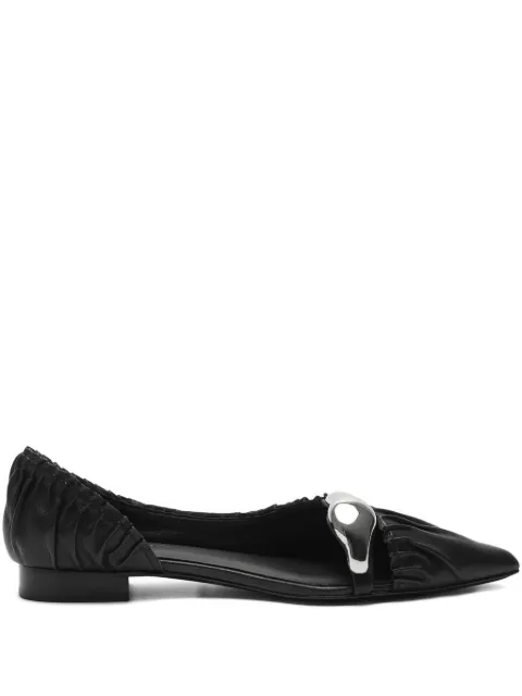 Manière De Voir Céleste gathered metal-detail flat pumps