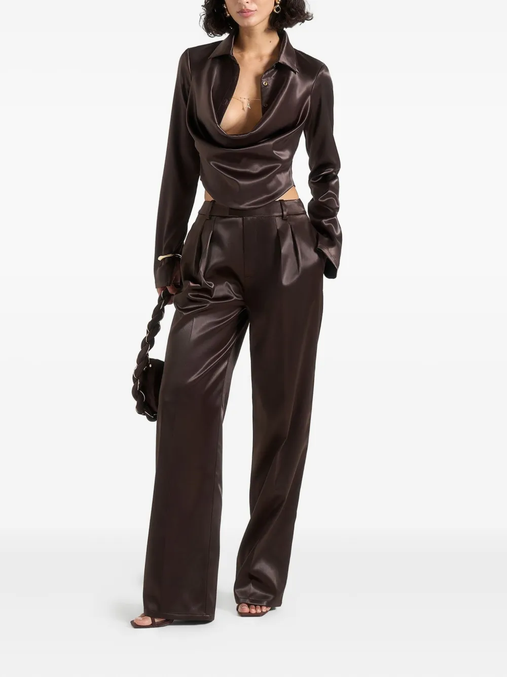 Manière De Voir Blouse met col - Bruin