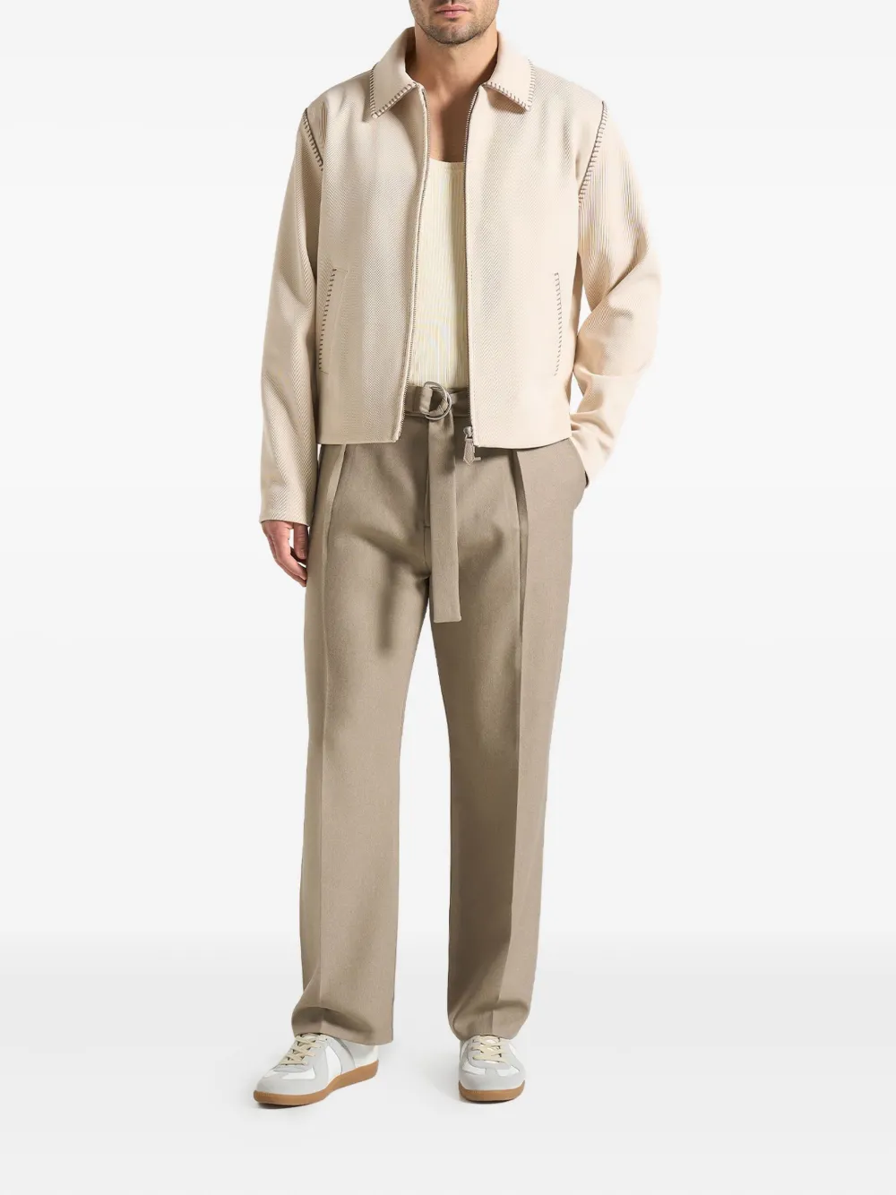 Manière De Voir Alex whipstitch twill jacket | Bomber Jackets | Image 2