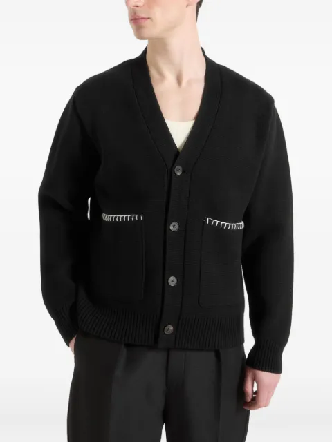 Manière De Voir Gilbert whipstitch pocket cardigan