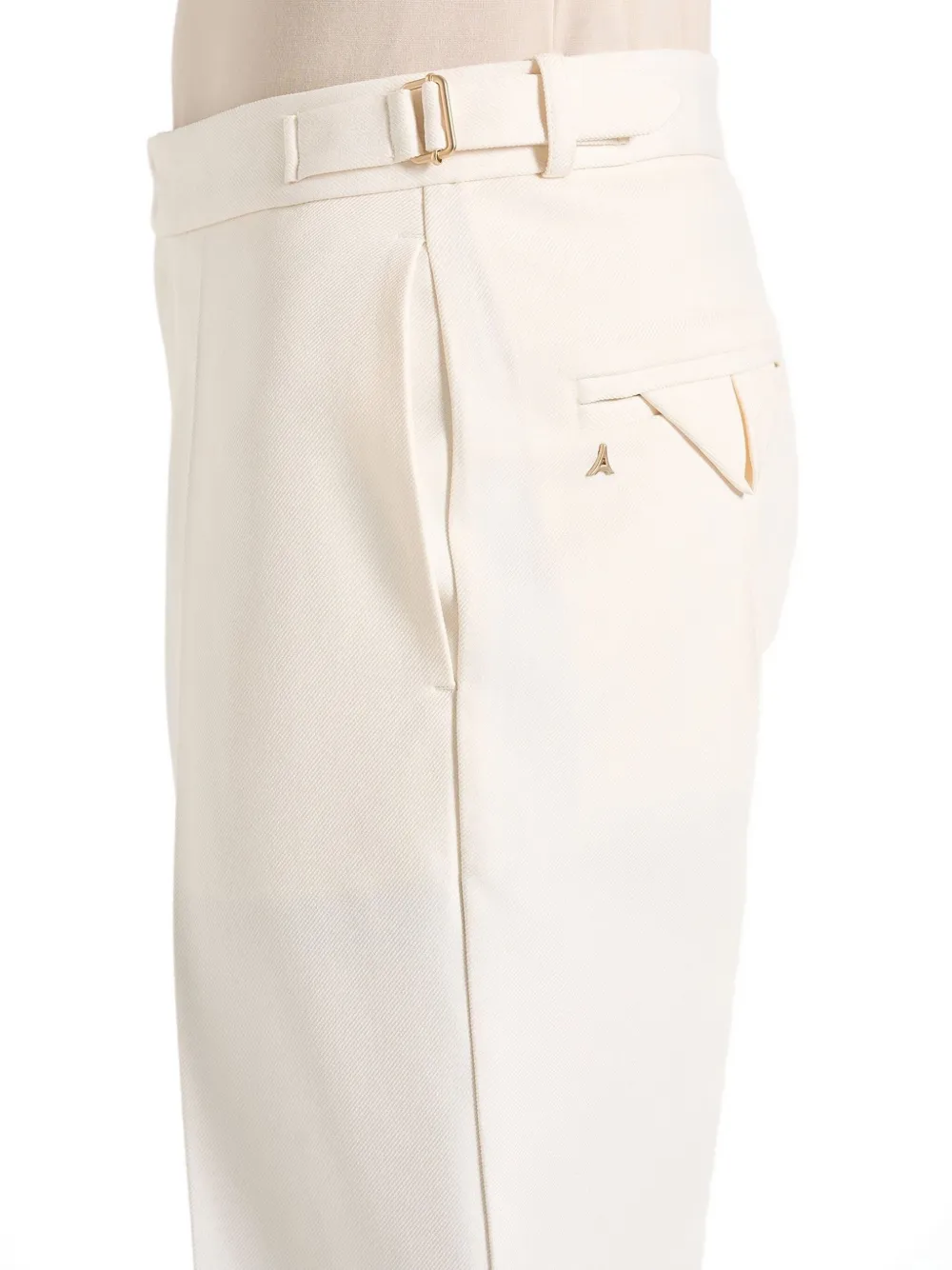 Manière De Voir Joseph pantalon met verstelbare zijkant Beige