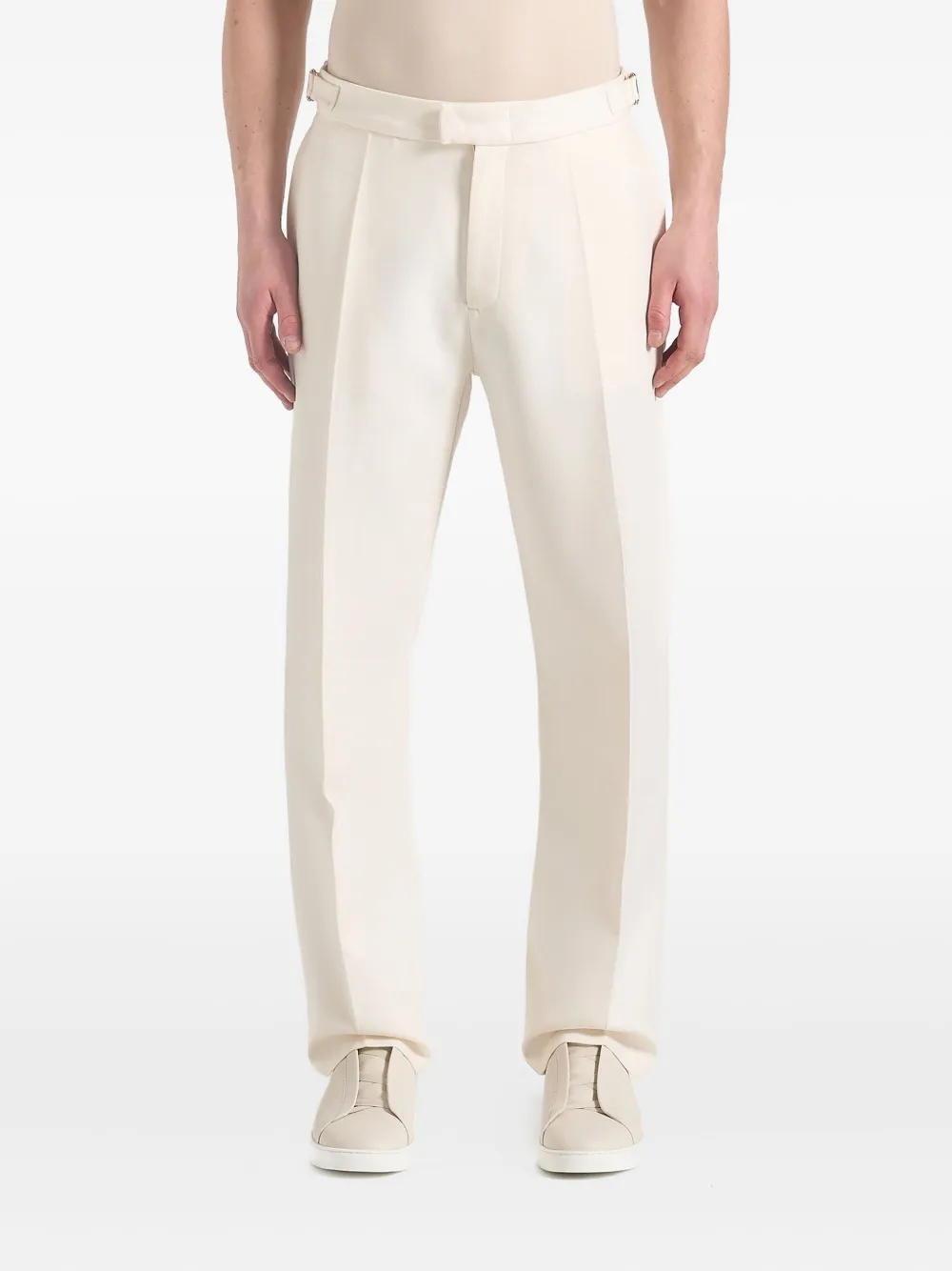 Manière De Voir Joseph pantalon met verstelbare zijkant Beige