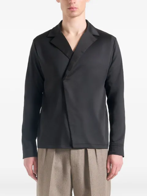 Manière De Voir Alban double-breasted satin shirt