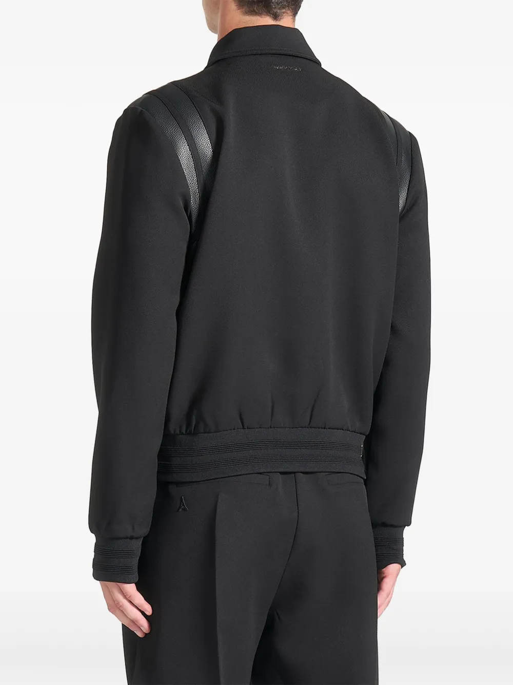  Manière De Voir Denis Tailored Varsity Jacket - Black 