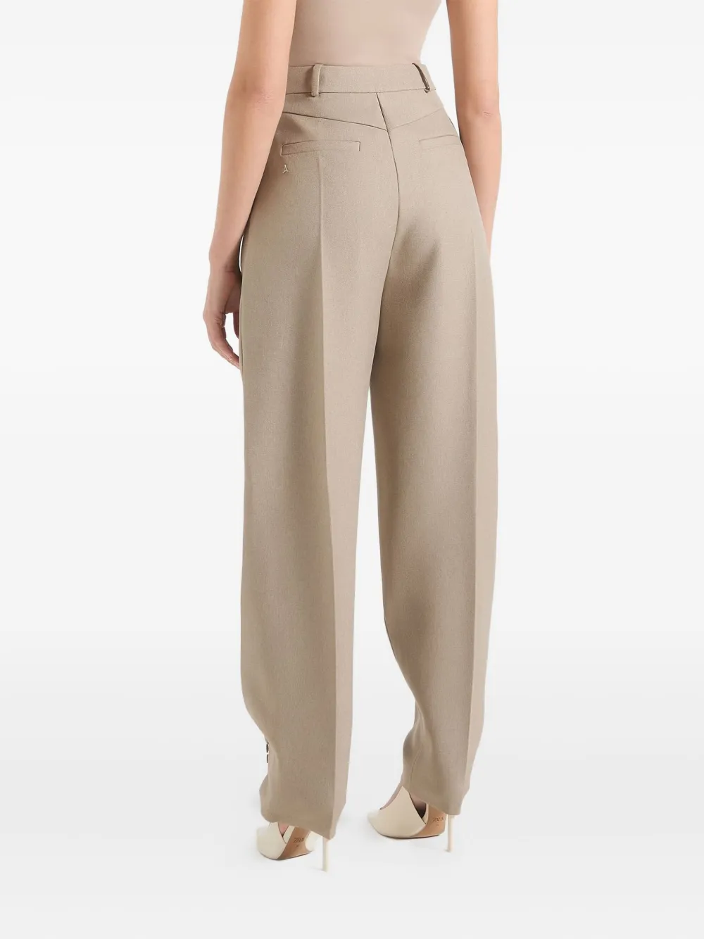 Manière De Voir Sophie geplooide broek Bruin