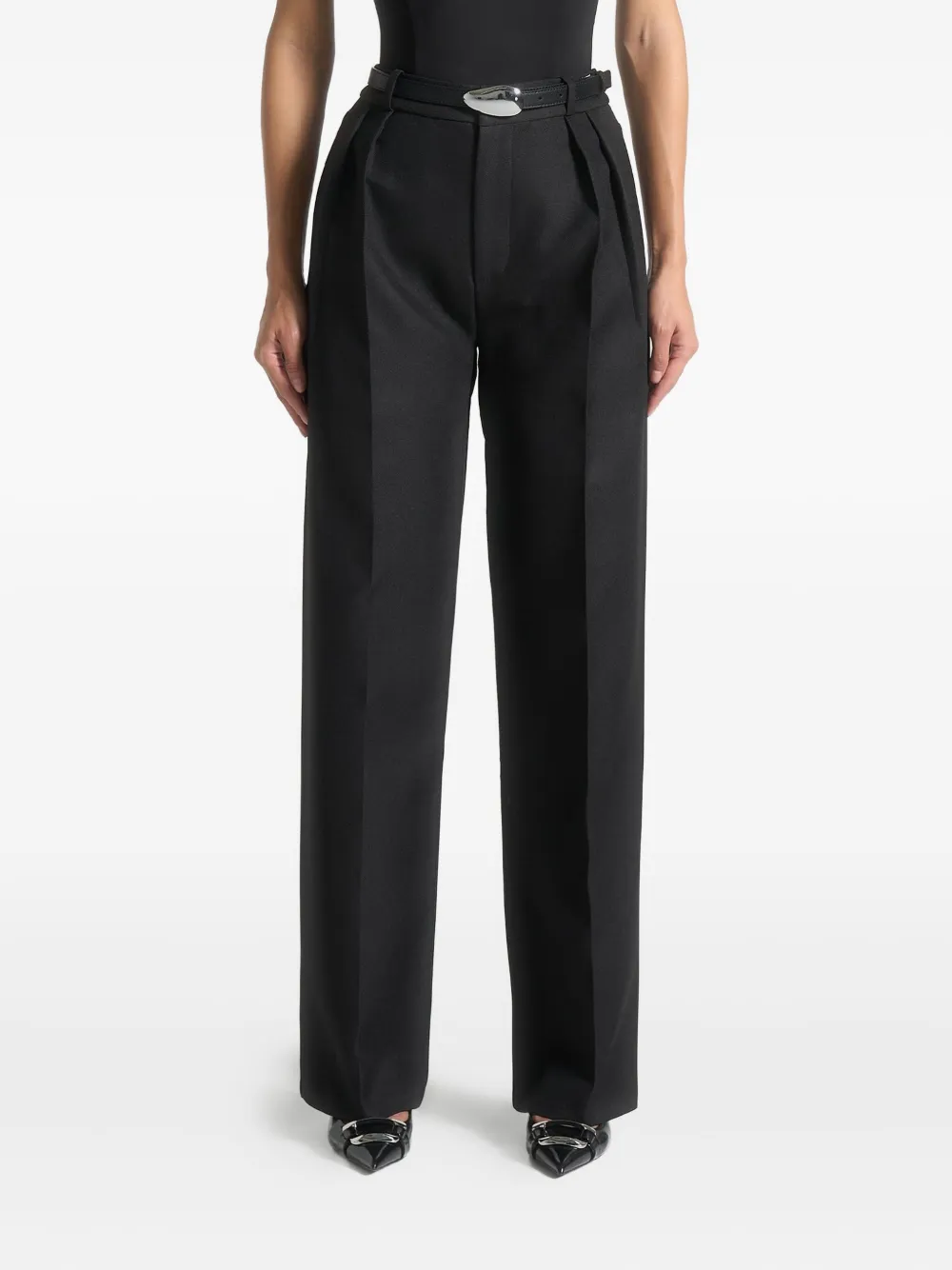 Manière De Voir Julie pleated trousers | Black | Image 1
