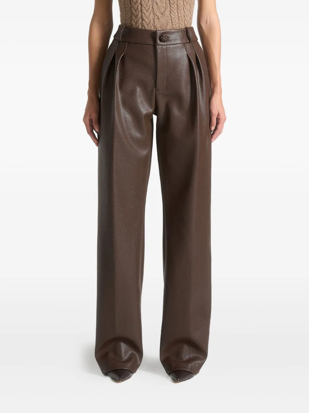 Manière De Voir pleated trousers | Brown | Image 1