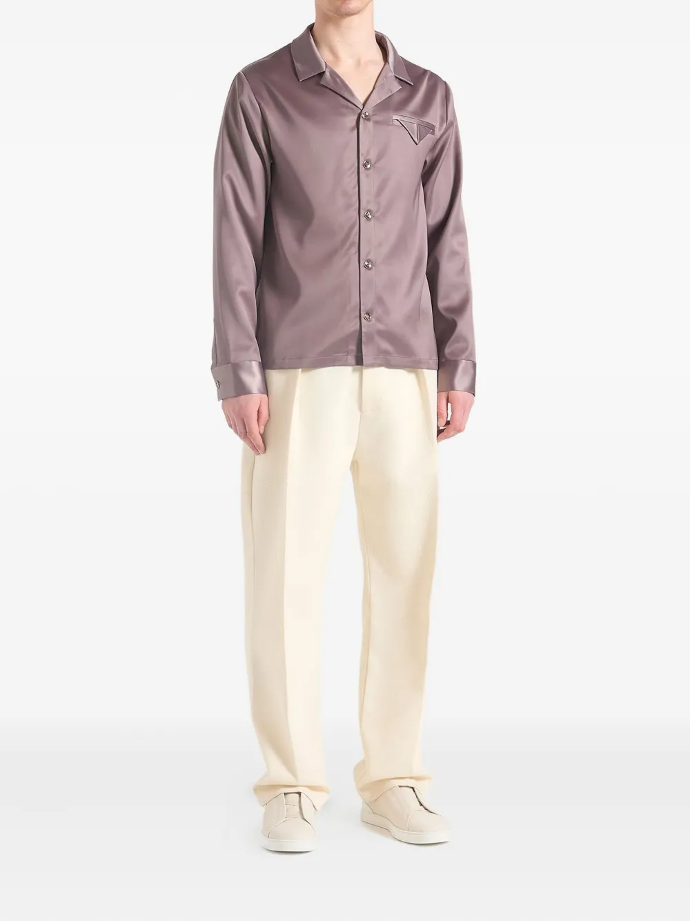 Manière De Voir satin-finish shirt | Image 2