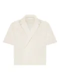 Manière De Voir Abel short-sleeve double-breasted shirt - Neutrals