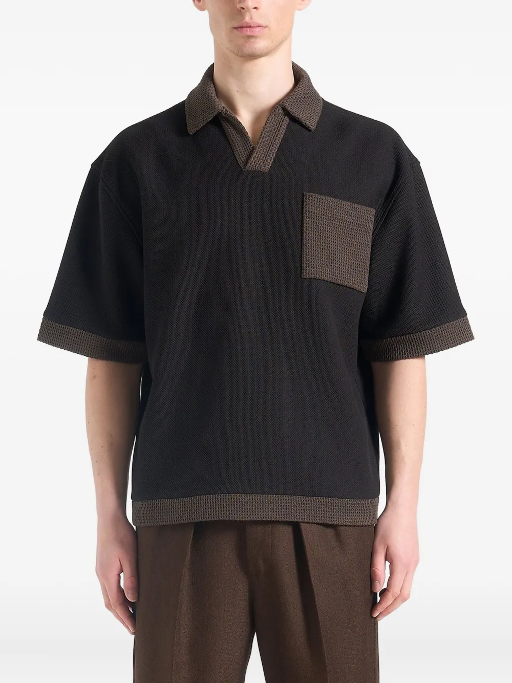 Manière De Voir Brice T-shirt | Black | Image 1