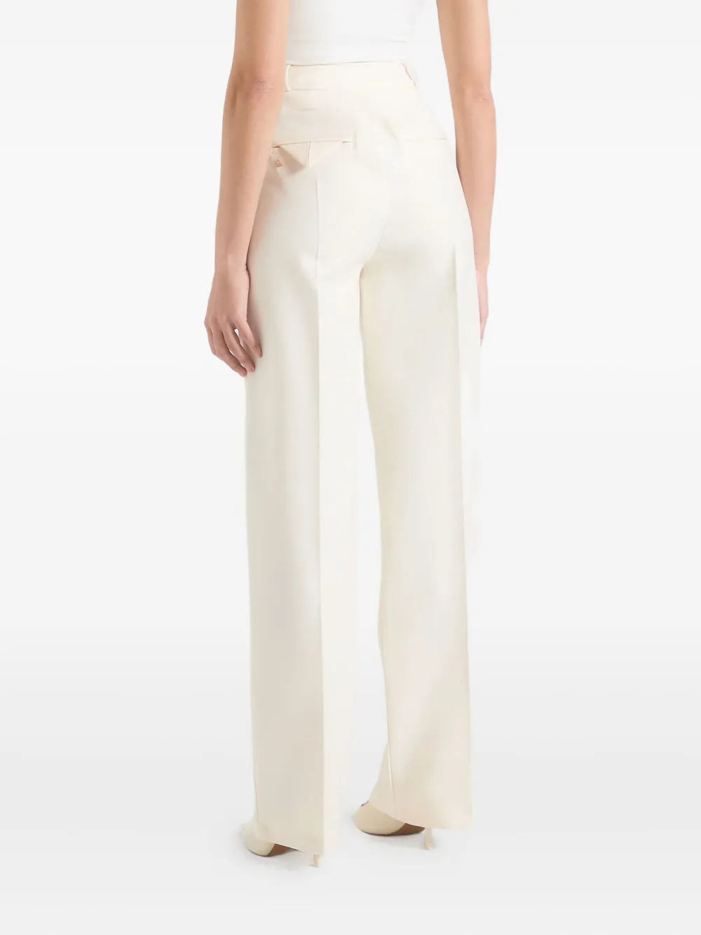 Manière De Voir Julie broek met geplooid detail Beige