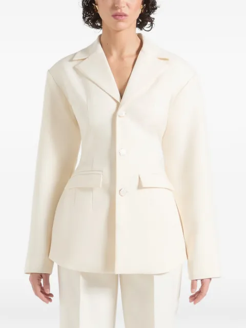 Manière De Voir Claire wide shoulder cinch waist blazer