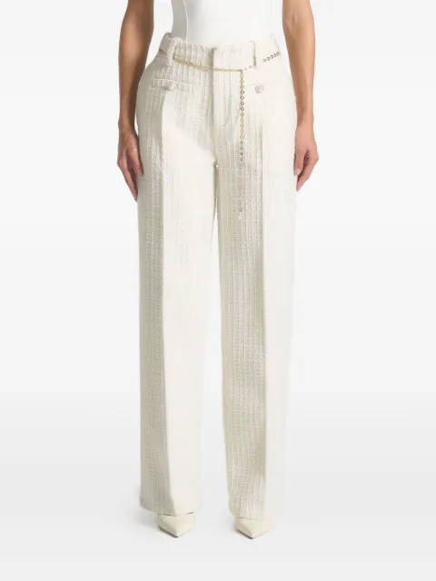 Manière De Voir Nathalie chain-embellished tweed trousers