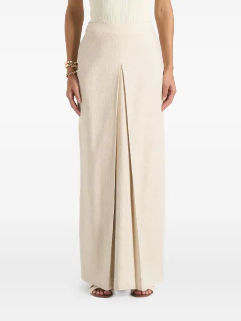 Manière De Voir Regine box-pleat maxi skirt