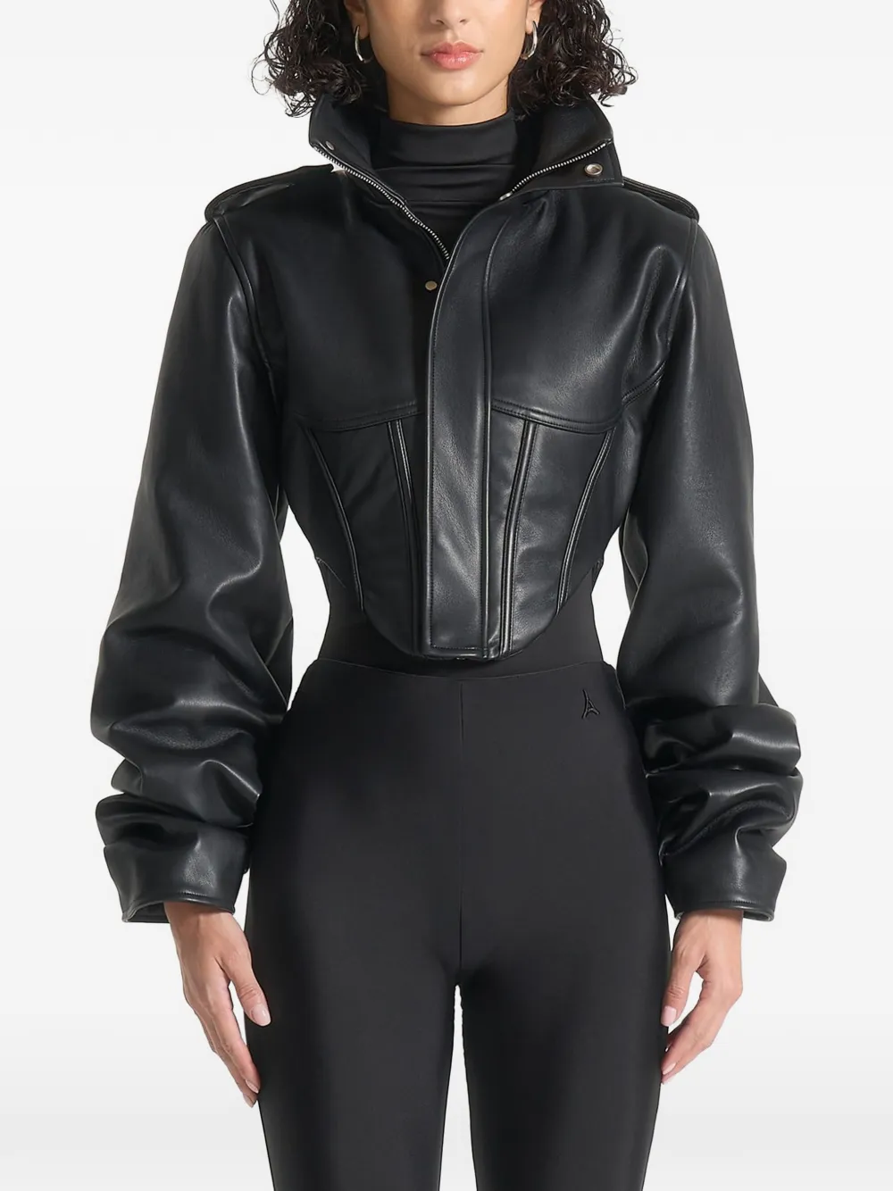 Manière De Voir Solange tacked-sleeve corset jacket - thumbnail 4 of 5