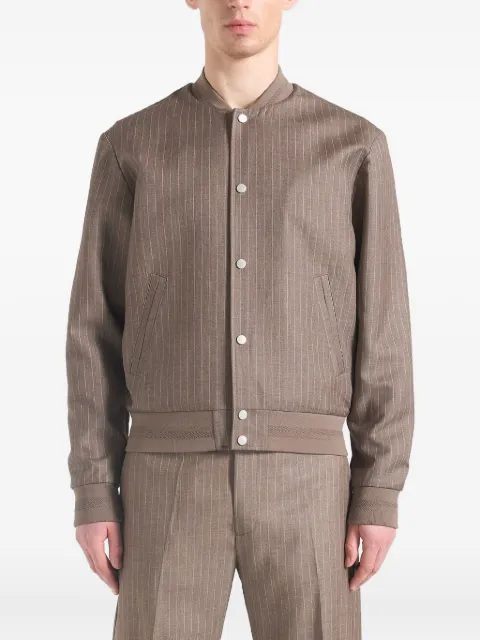 Manière De Voir Savin pinstripe bomber jacket
