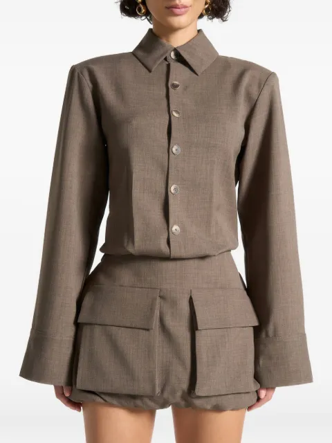 Manière De Voir Laure Cargo shirt mini dress
