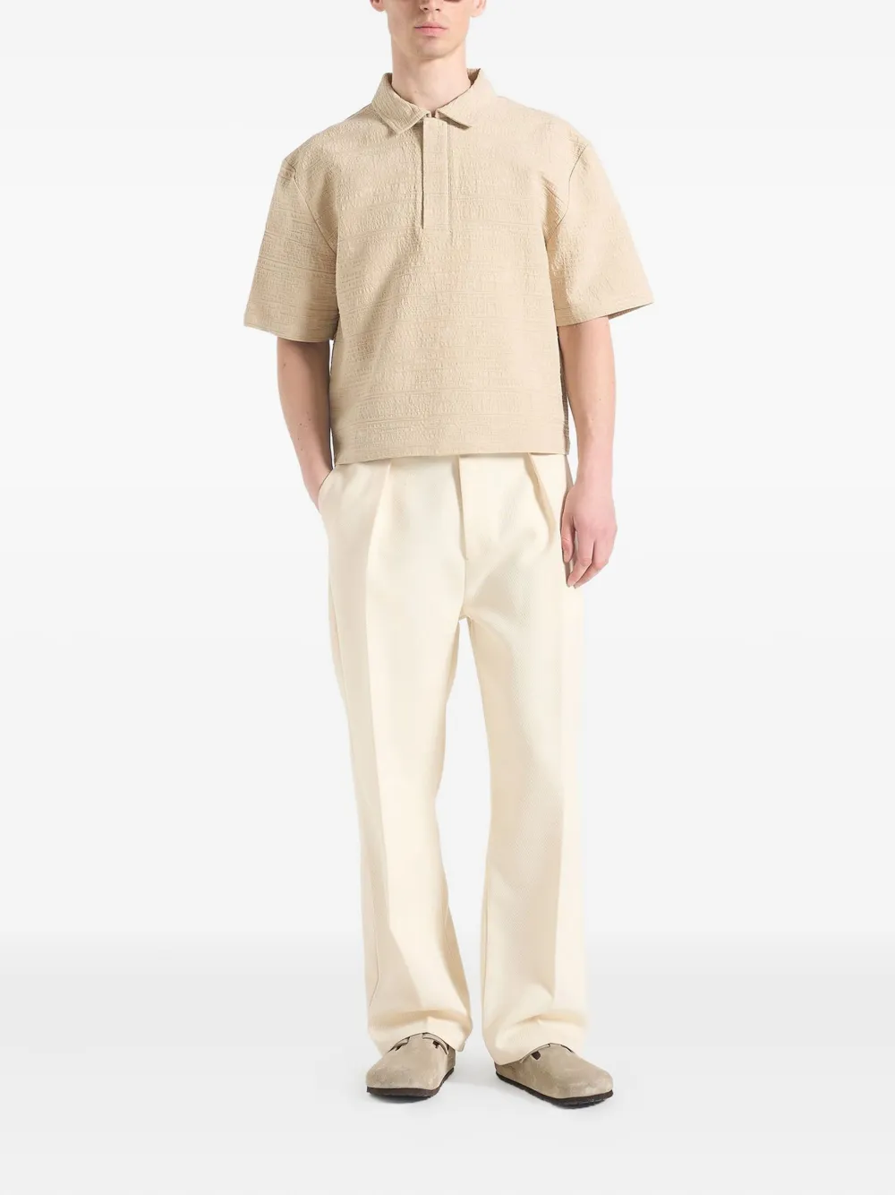 Manière De Voir textured polo shirt | Image 2