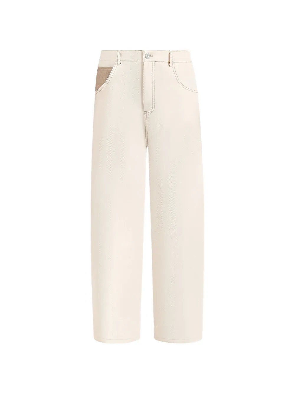 Manière De Voir Lazare contrast-pocket straight-leg jeans - Toni neutri