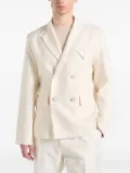 Manière De Voir Didier double-breasted tailored blazer - Neutrals