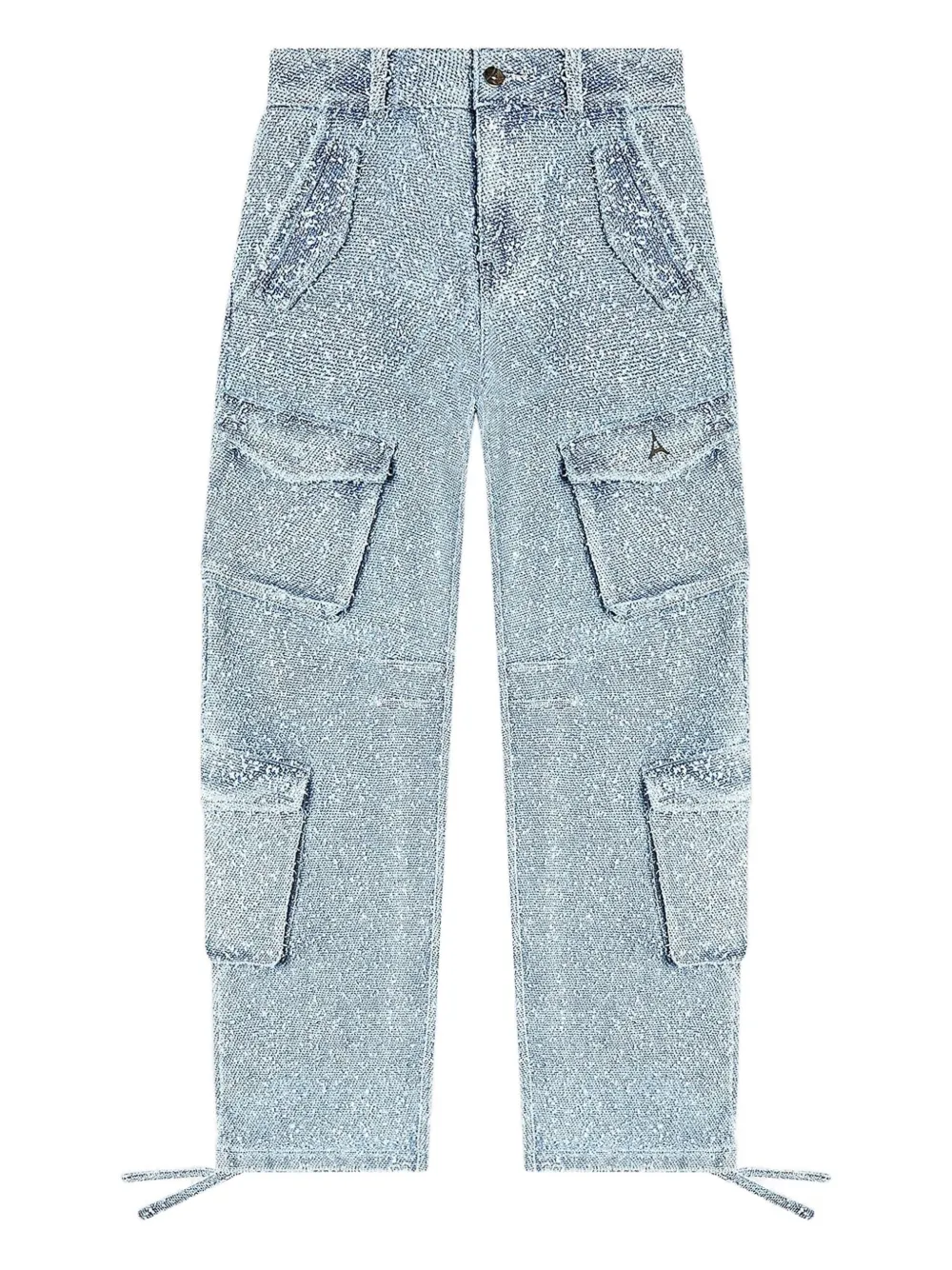 Manière De Voir Anne boucle denim cargo trousers | Blue | Image 1