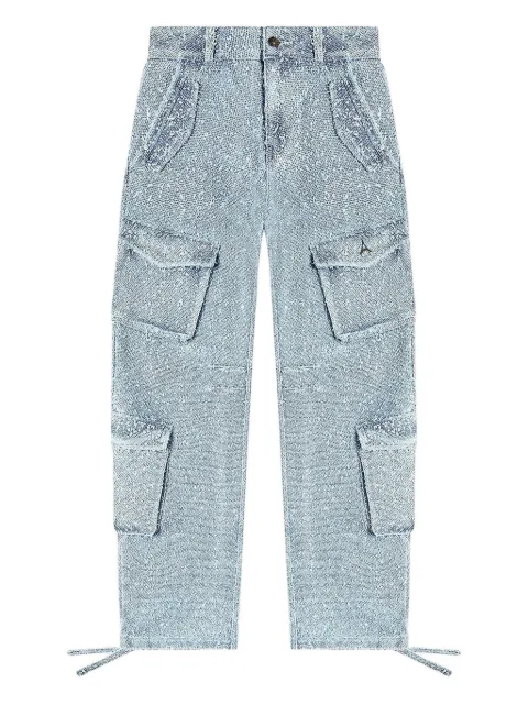 Manière De Voir Anne boucle denim cargo trousers