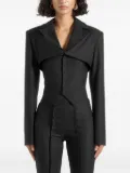Manière De Voir Lise cropped tailored blazer set - Black
