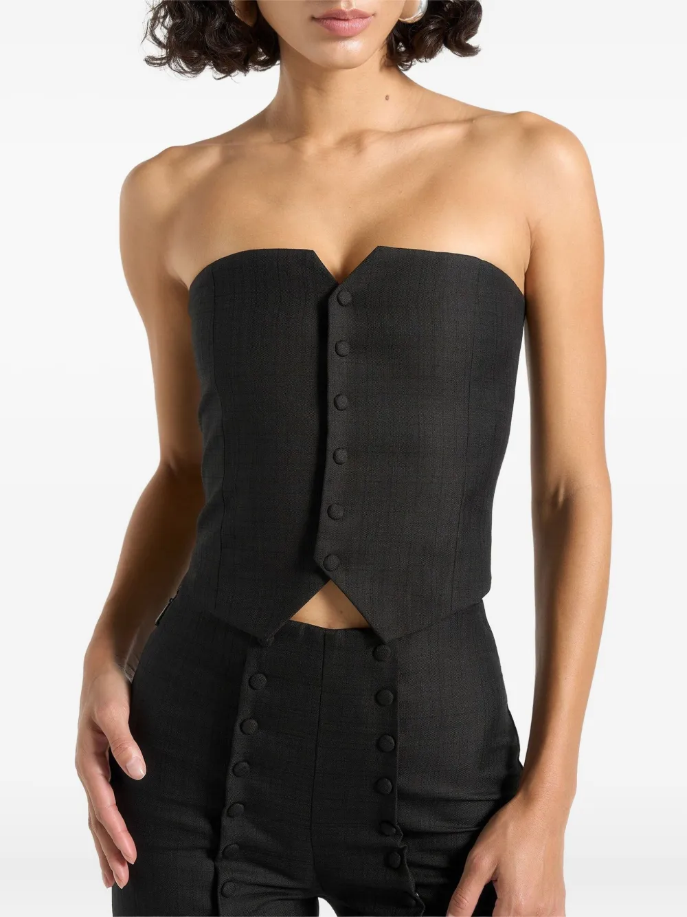 Manière De Voir Lise cropped colbert Zwart