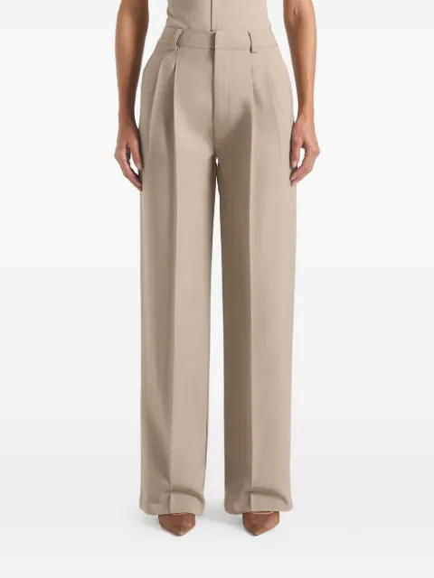 Manière De Voir pleated high-rise trousers
