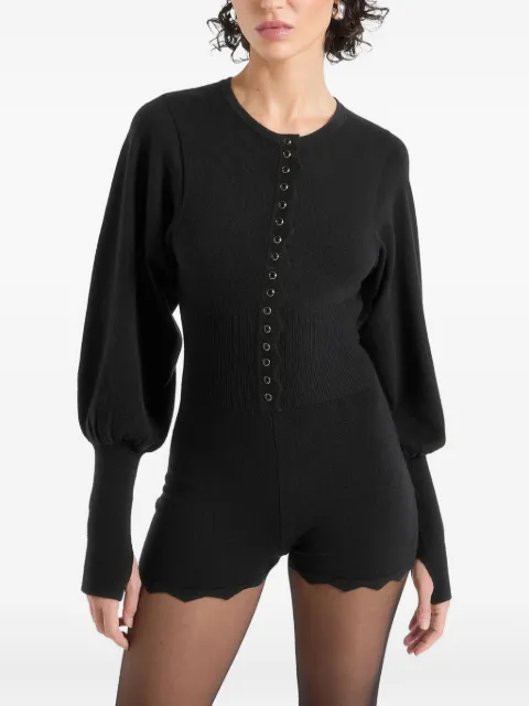 Manière De Voir Michele scalloped-hem playsuit