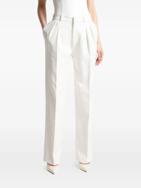 Manière De Voir Aline pinstripe twin-pleat trousers